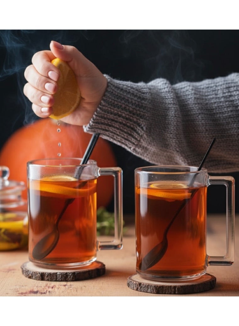 طقم أكواب شاي  من 2 قطعه